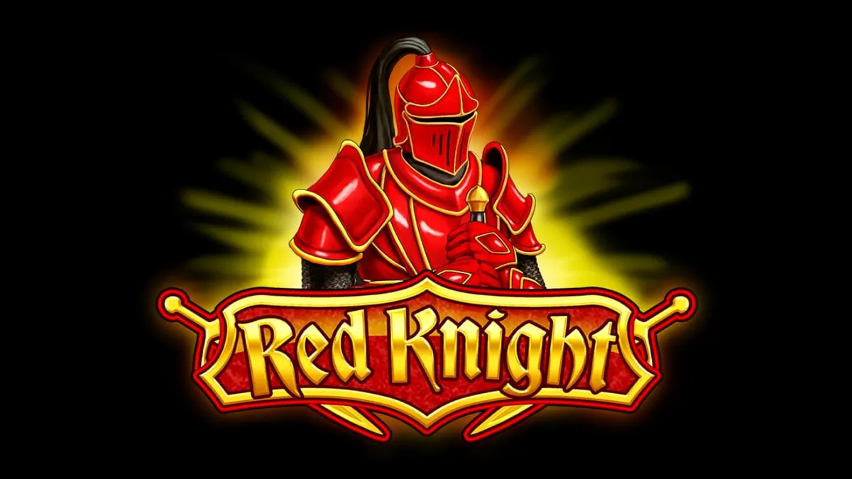 Tampilan visual slot Red Knight bertema ksatria abad pertengahan